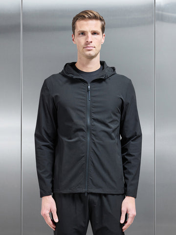 Active Technical Windbreaker in Black