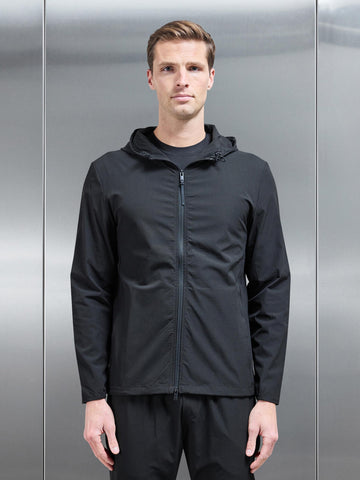 Active Technical Windbreaker in Black