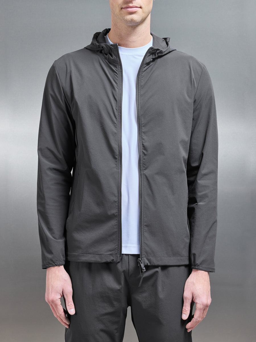 Active Technical Windbreaker in Grey