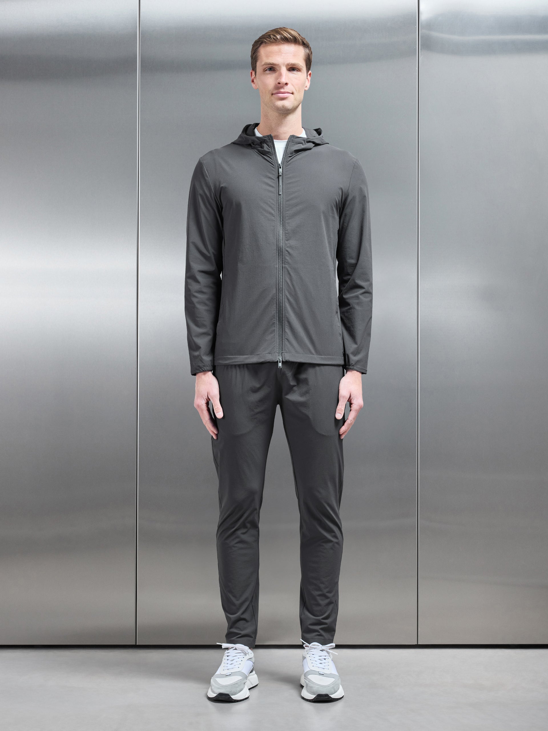 Active Technical Windbreaker in Grey