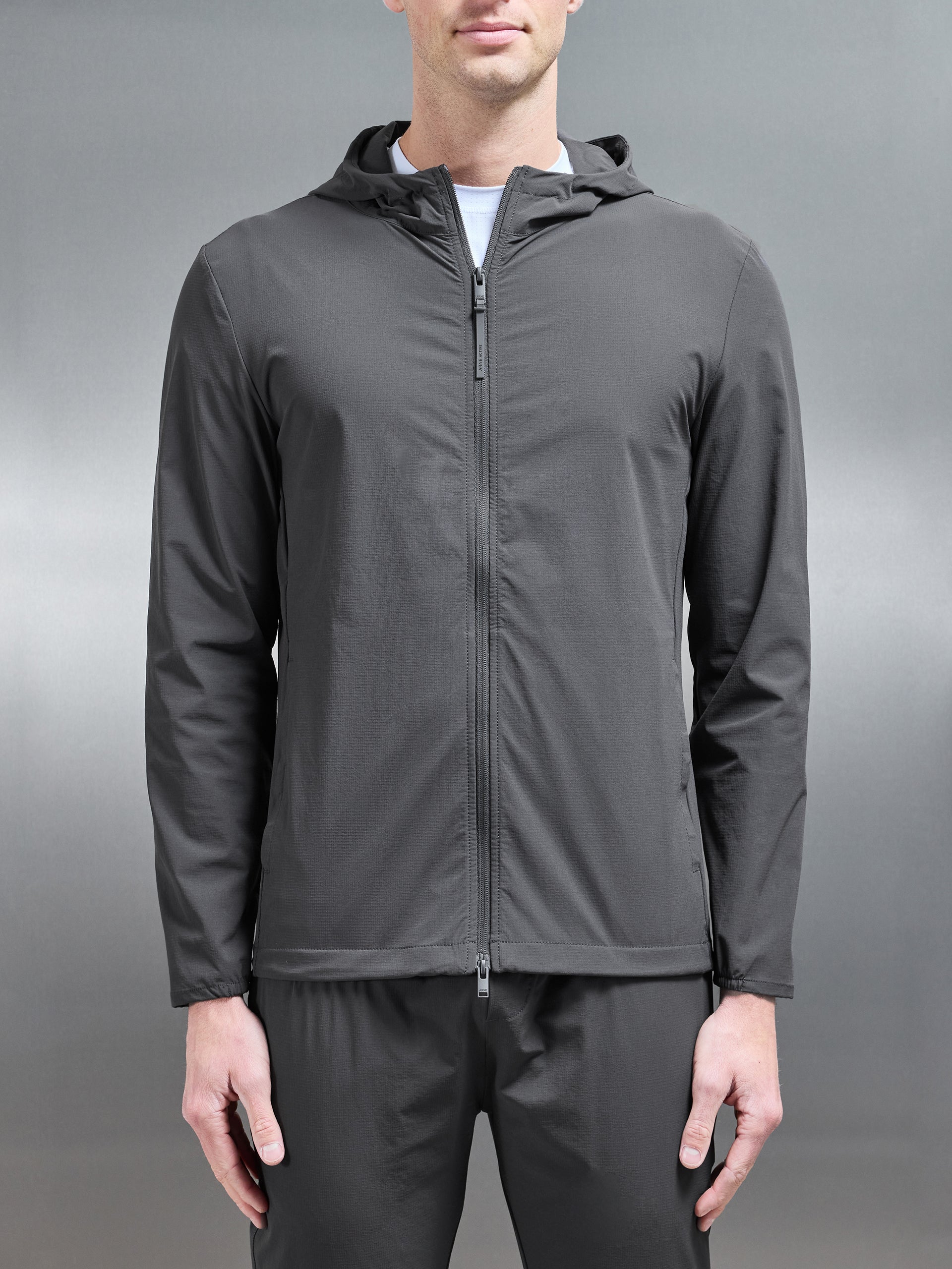 Active Technical Windbreaker in Grey