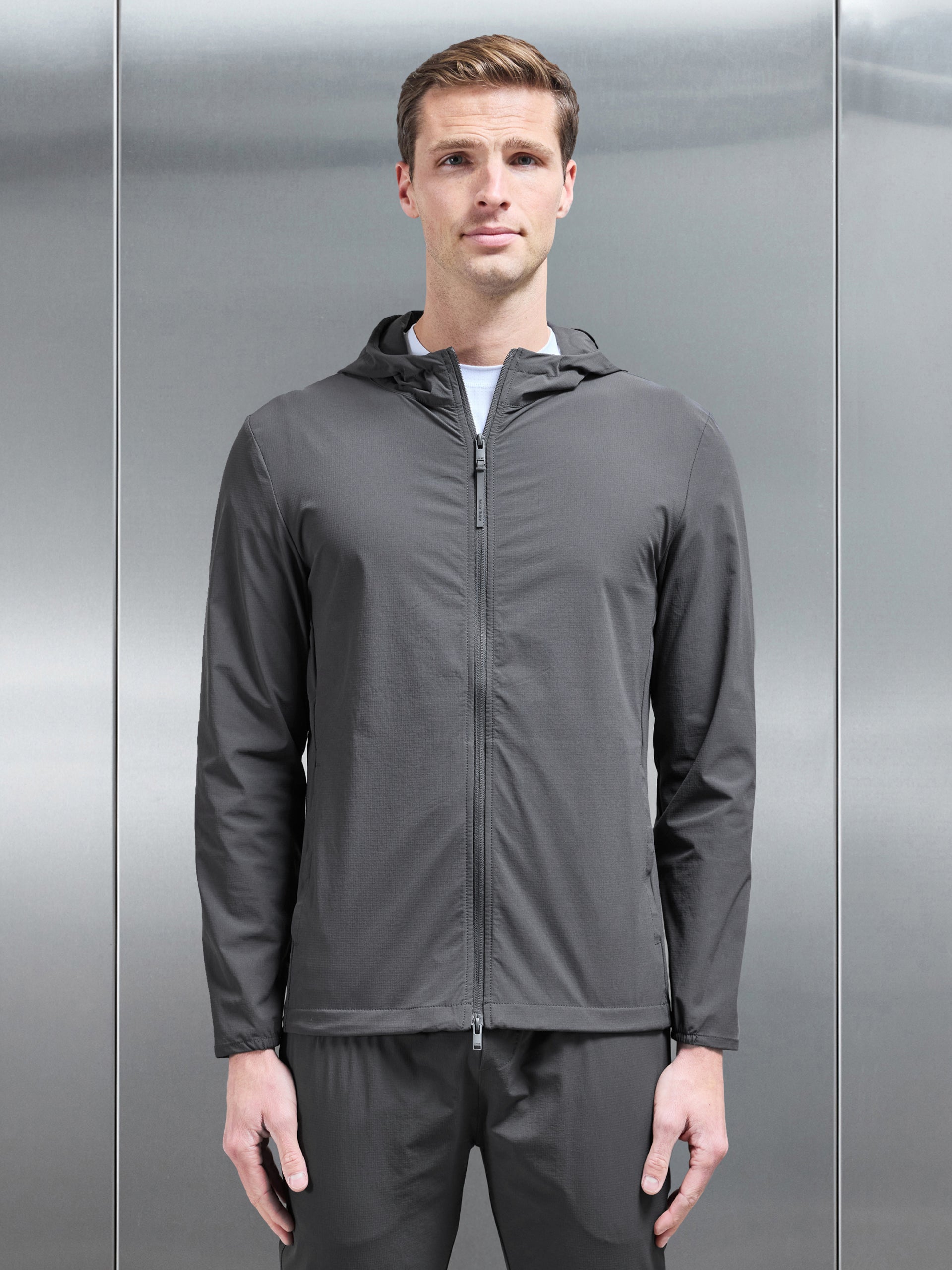 Active Technical Windbreaker in Grey