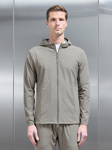 Active Technical Windbreaker in Olive