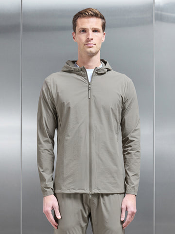 Active Technical Windbreaker in Olive