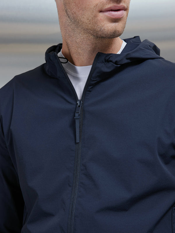 Active Technical Windbreaker in Navy