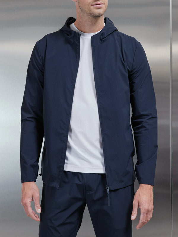 Active Technical Windbreaker in Navy