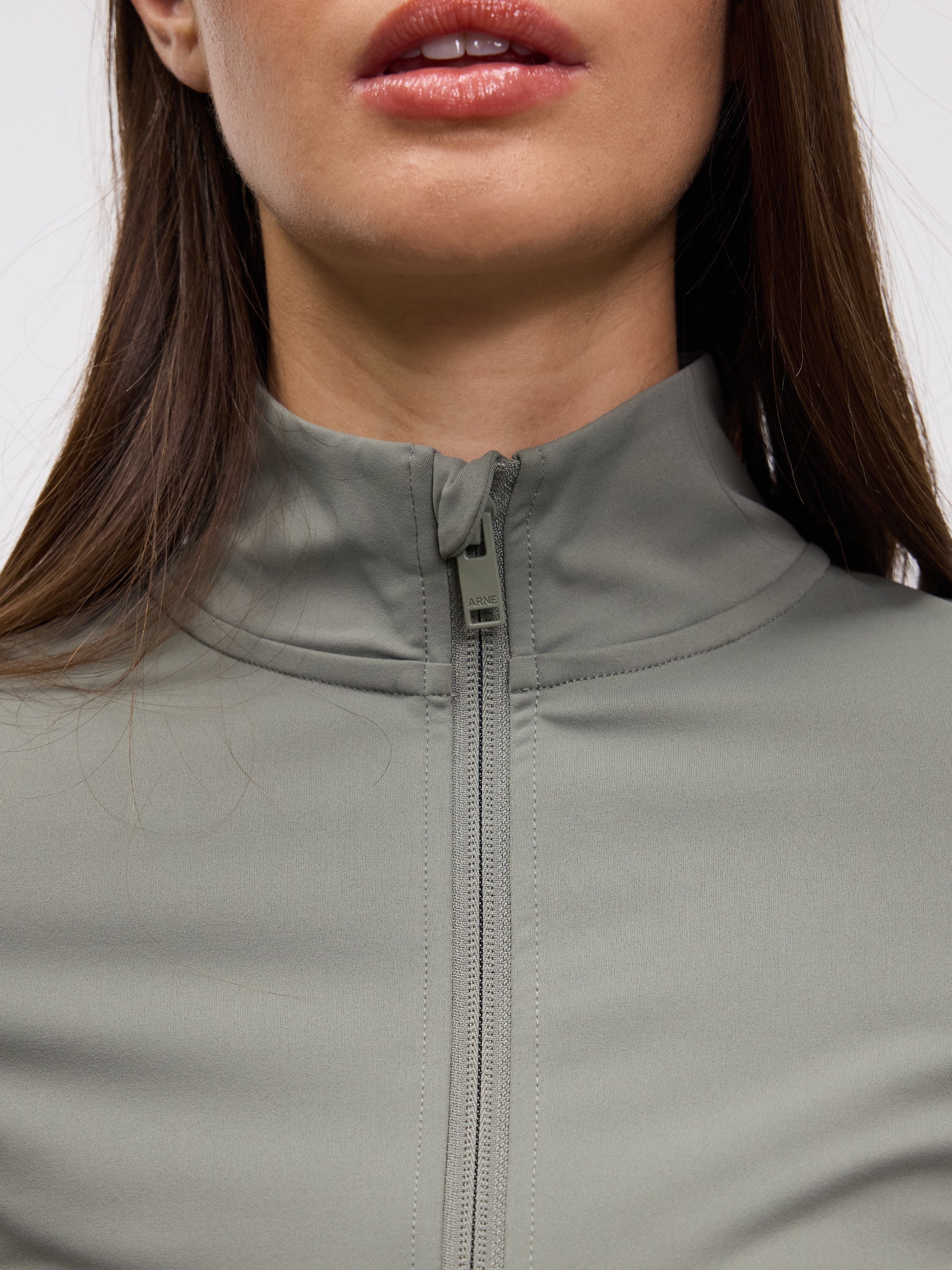 Womens Active Zip Through Jacket in Sage