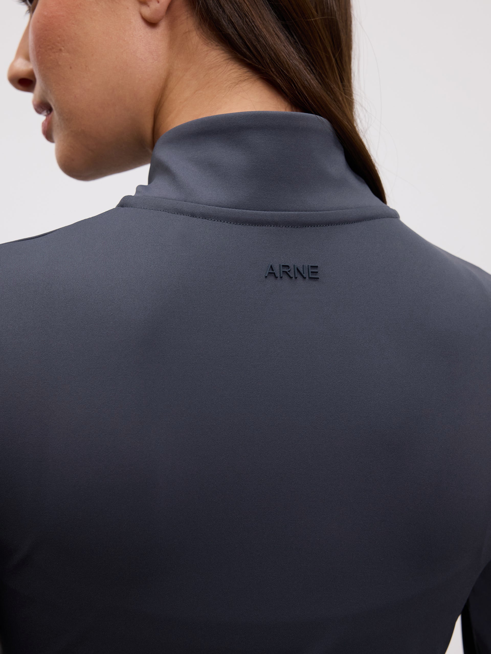 Womens Active Zip Through Jacket in Slate Blue