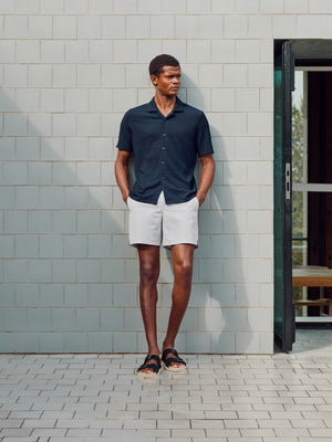 Amalfi Side Adjuster Printed Swim Short in Stone