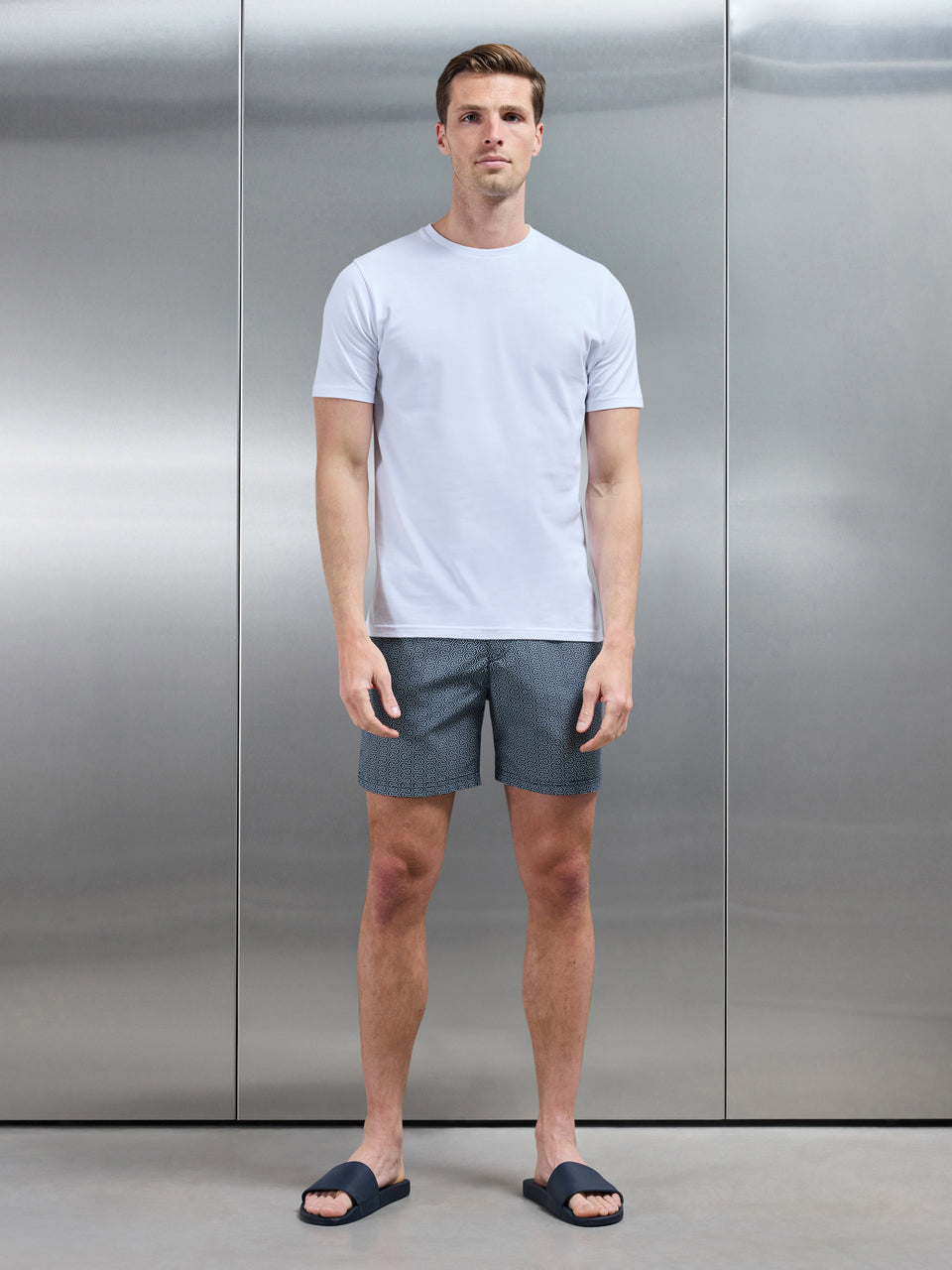 Amalfi Tailored Swim Short in Navy