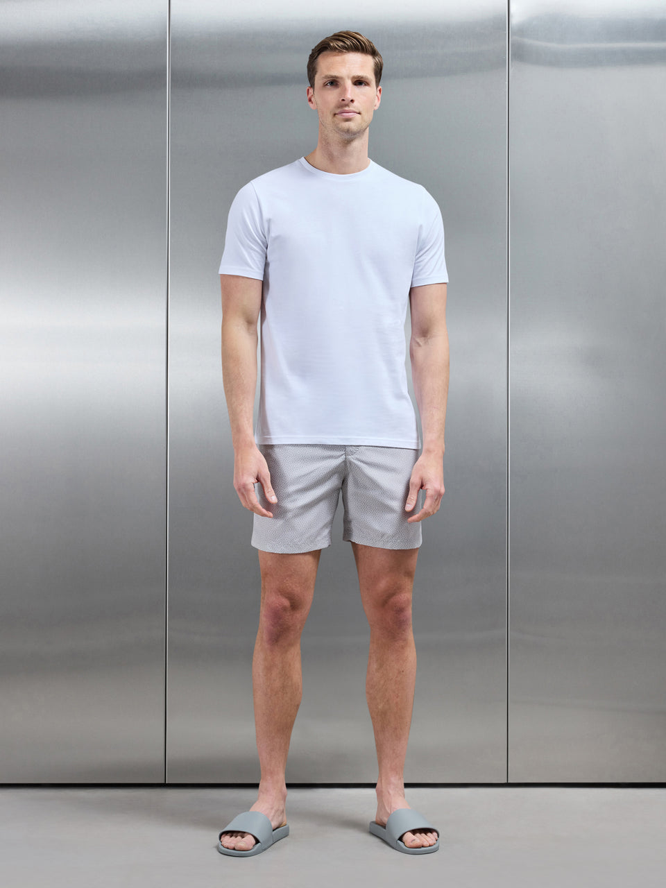 Amalfi Tailored Swim Short in Stone