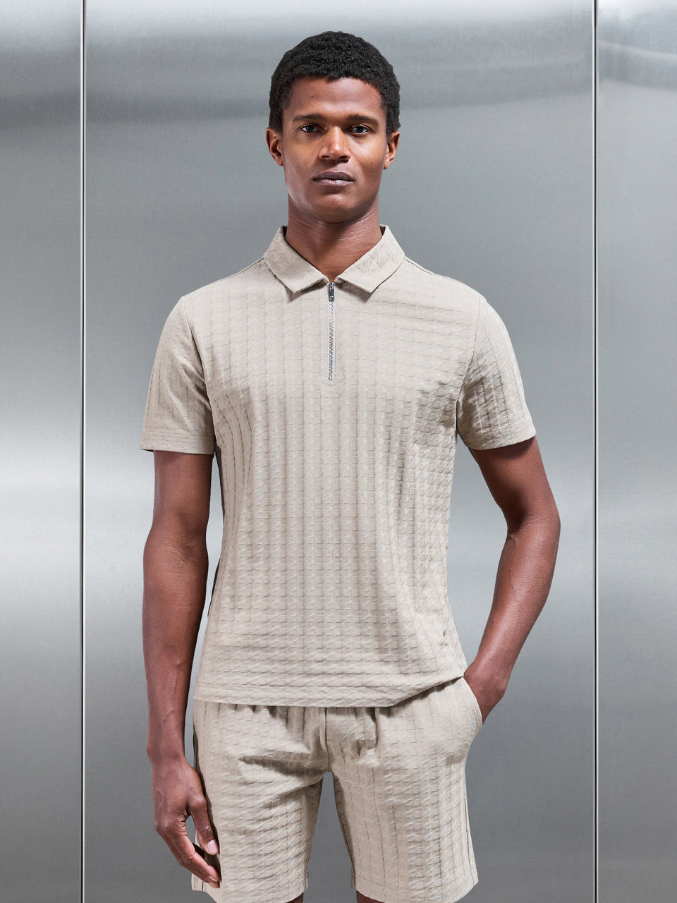 Arco Polo Shirt in Stone