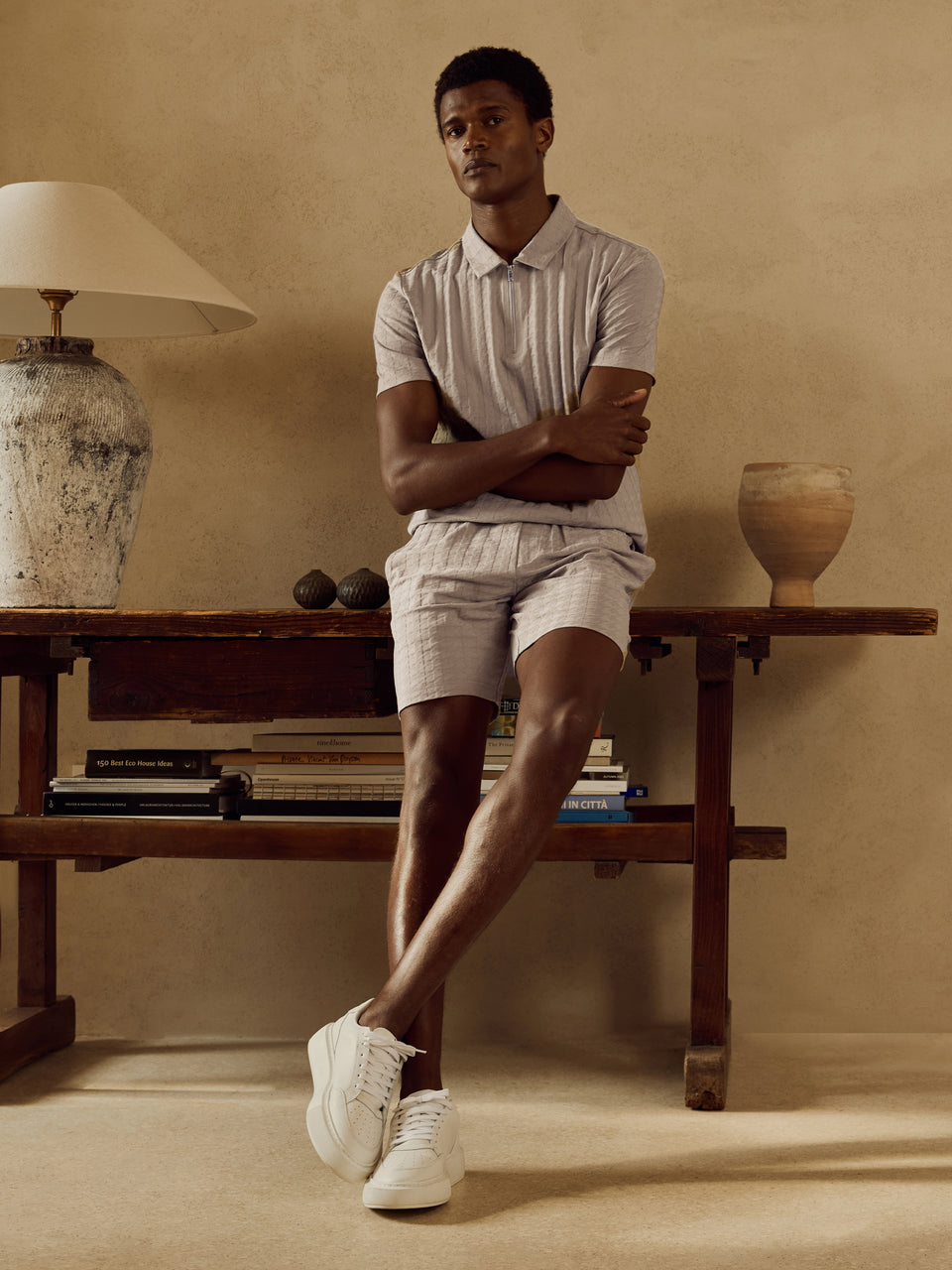Arco Polo Shirt in Stone