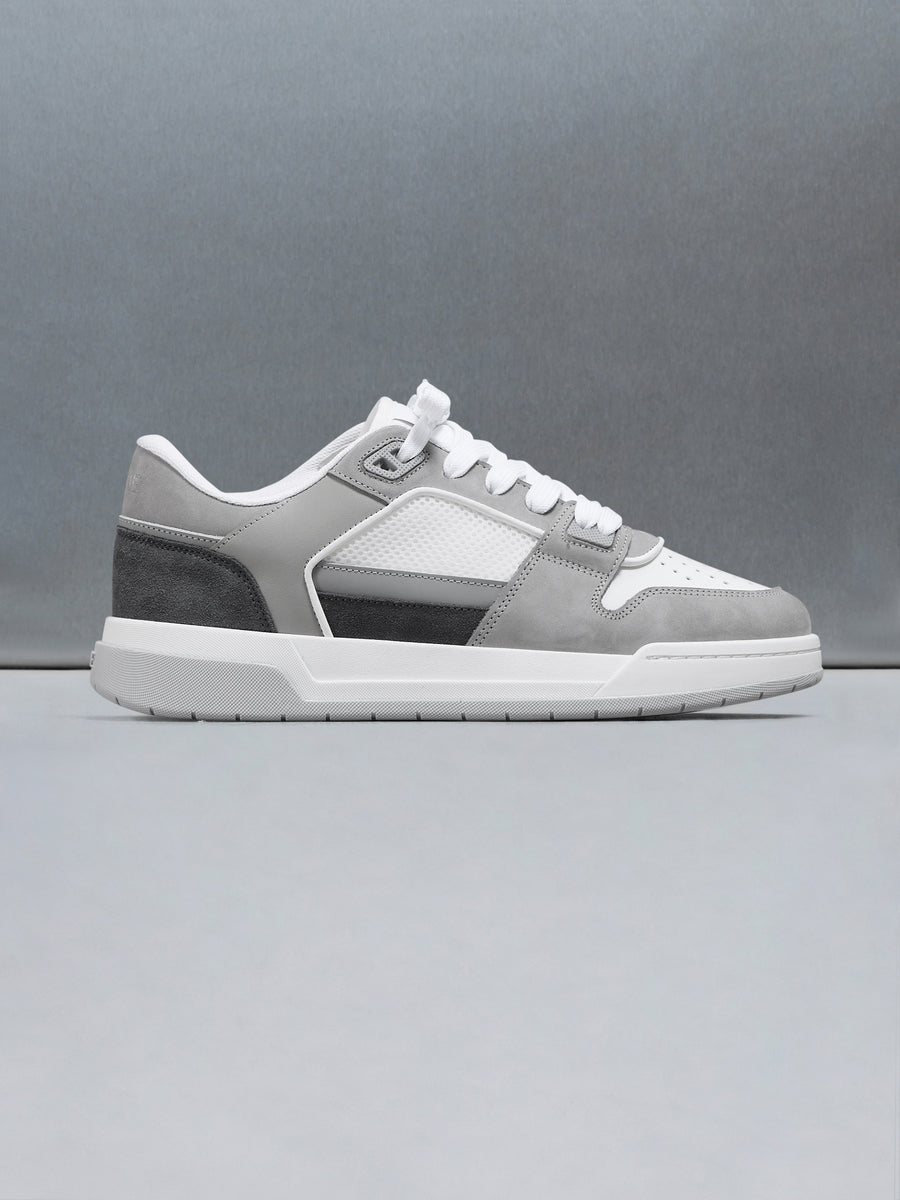 Basket Trainer in White Stone