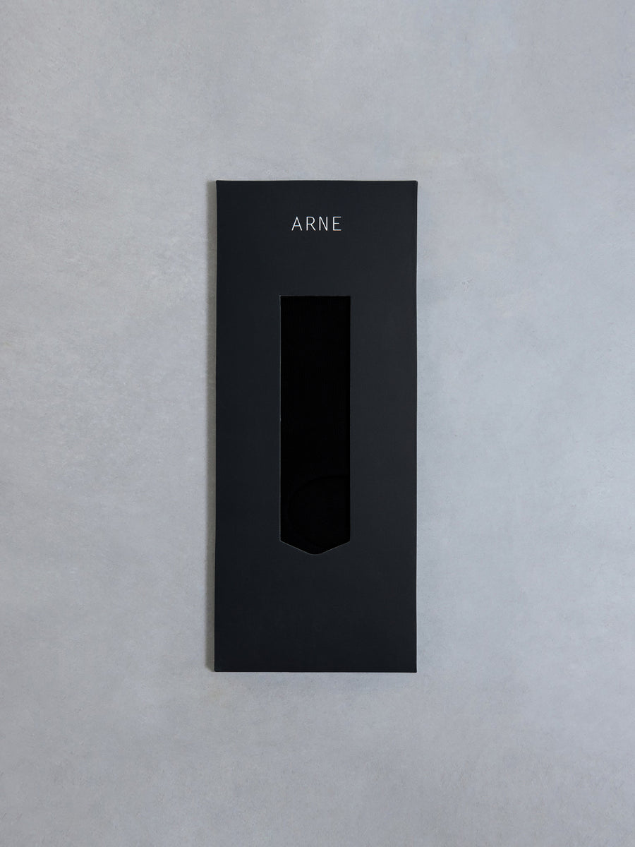 3 pack ARNE Invisible Socks in Black