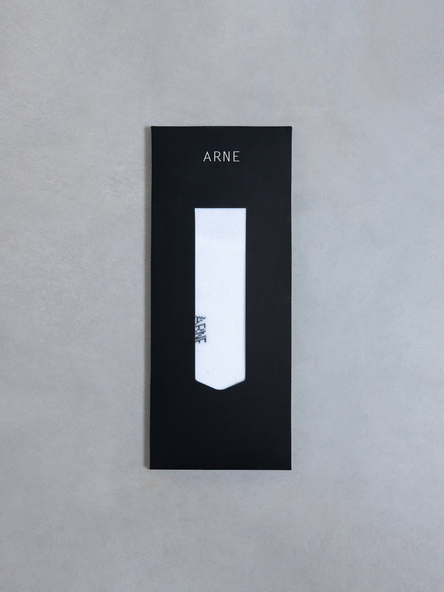 3 pack ARNE Invisible Socks in White