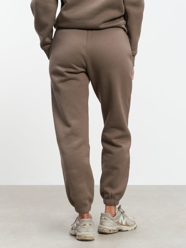 Womens Relaxed Cuffed Jogger in Taupe
