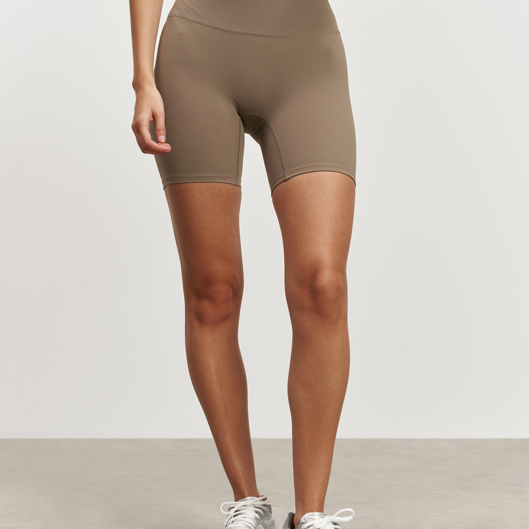 Womens Active Short in Taupe