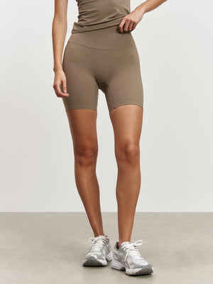 Womens Active Short in Taupe