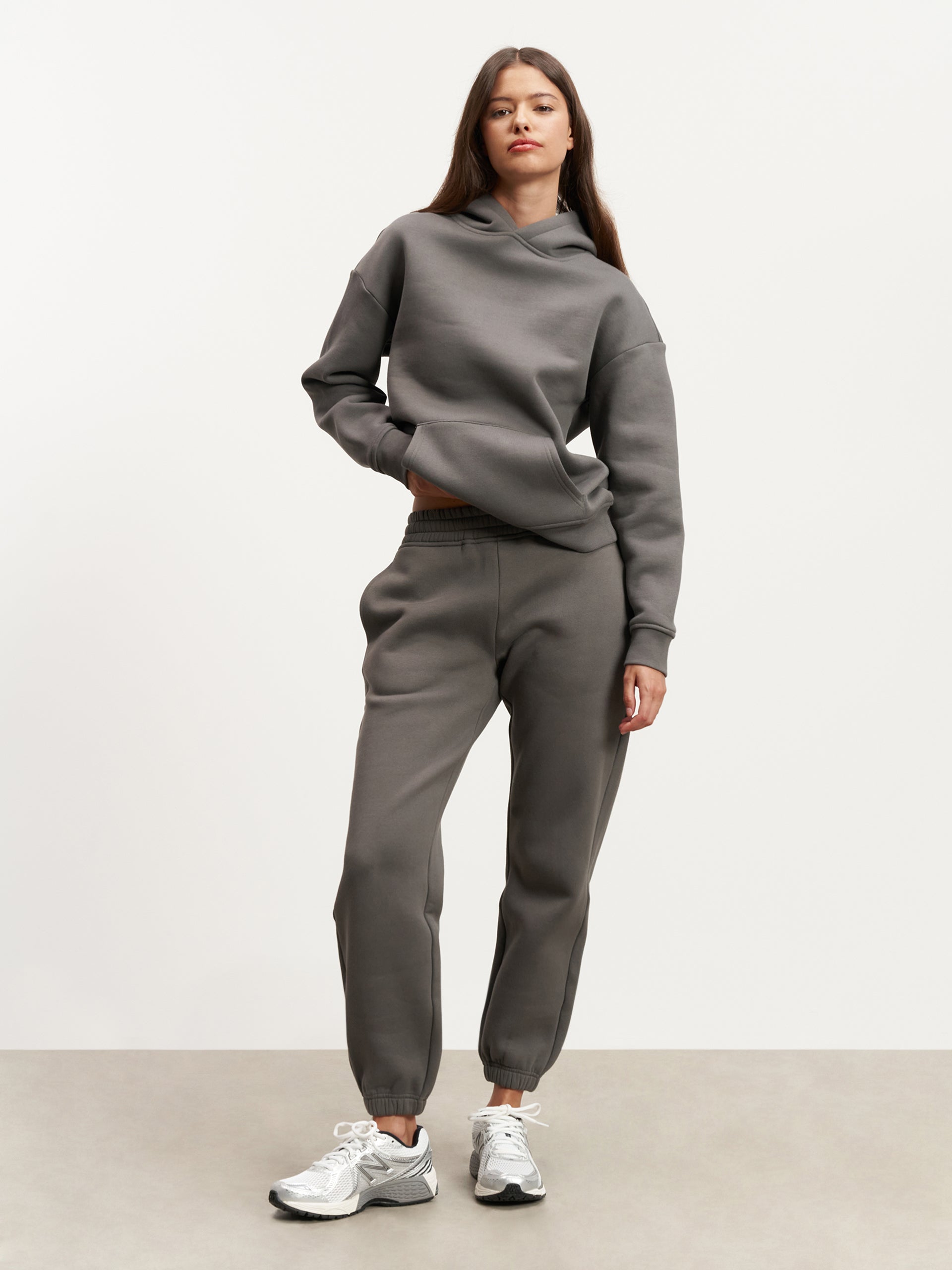 Womens Relaxed Hoodie in Grey