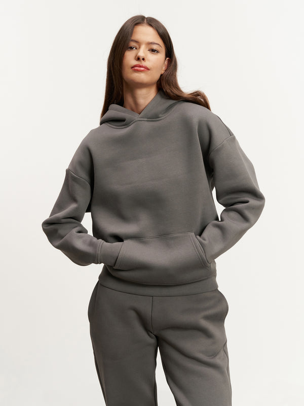 Womens Relaxed Hoodie in Grey