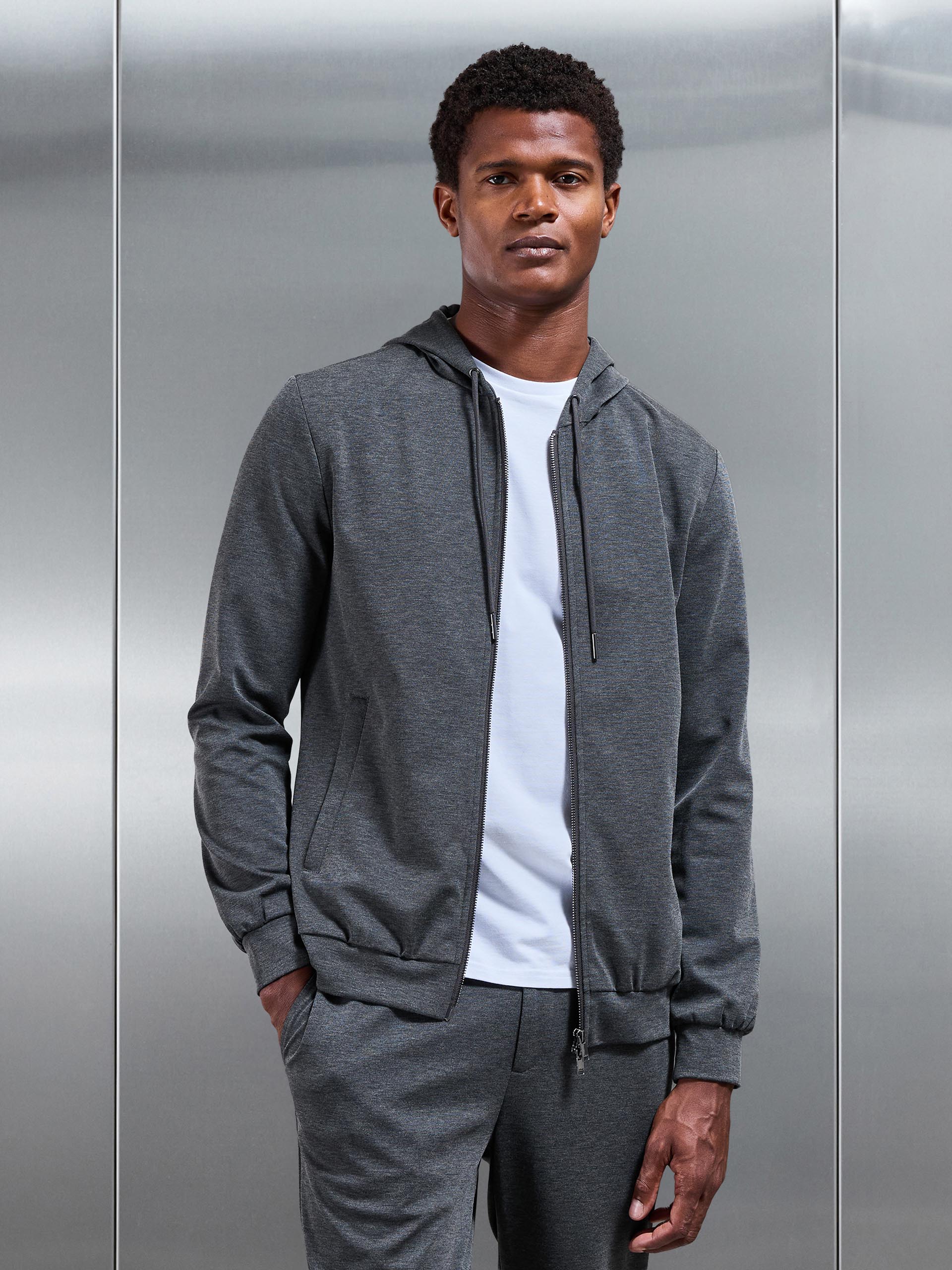 Athleisure Jacket in Dark Grey