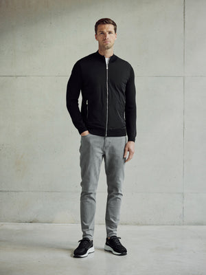 Hybrid Knitted Jacket in Black
