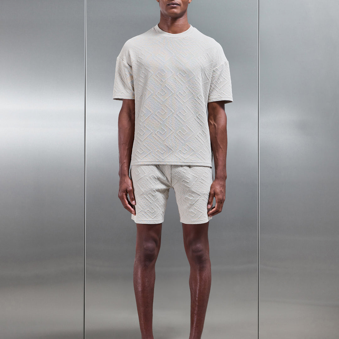 Aztec Relaxed T-Shirt in Stone
