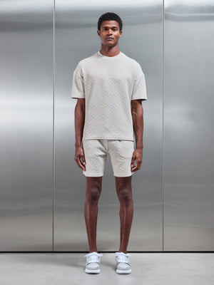 Aztec Relaxed T-Shirt in Stone