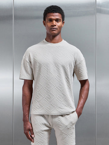Aztec Relaxed T-Shirt in Stone