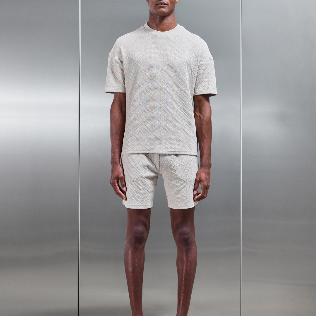 Aztec Relaxed T-Shirt in Stone