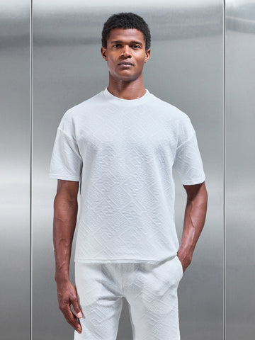Aztec Relaxed T-Shirt in White