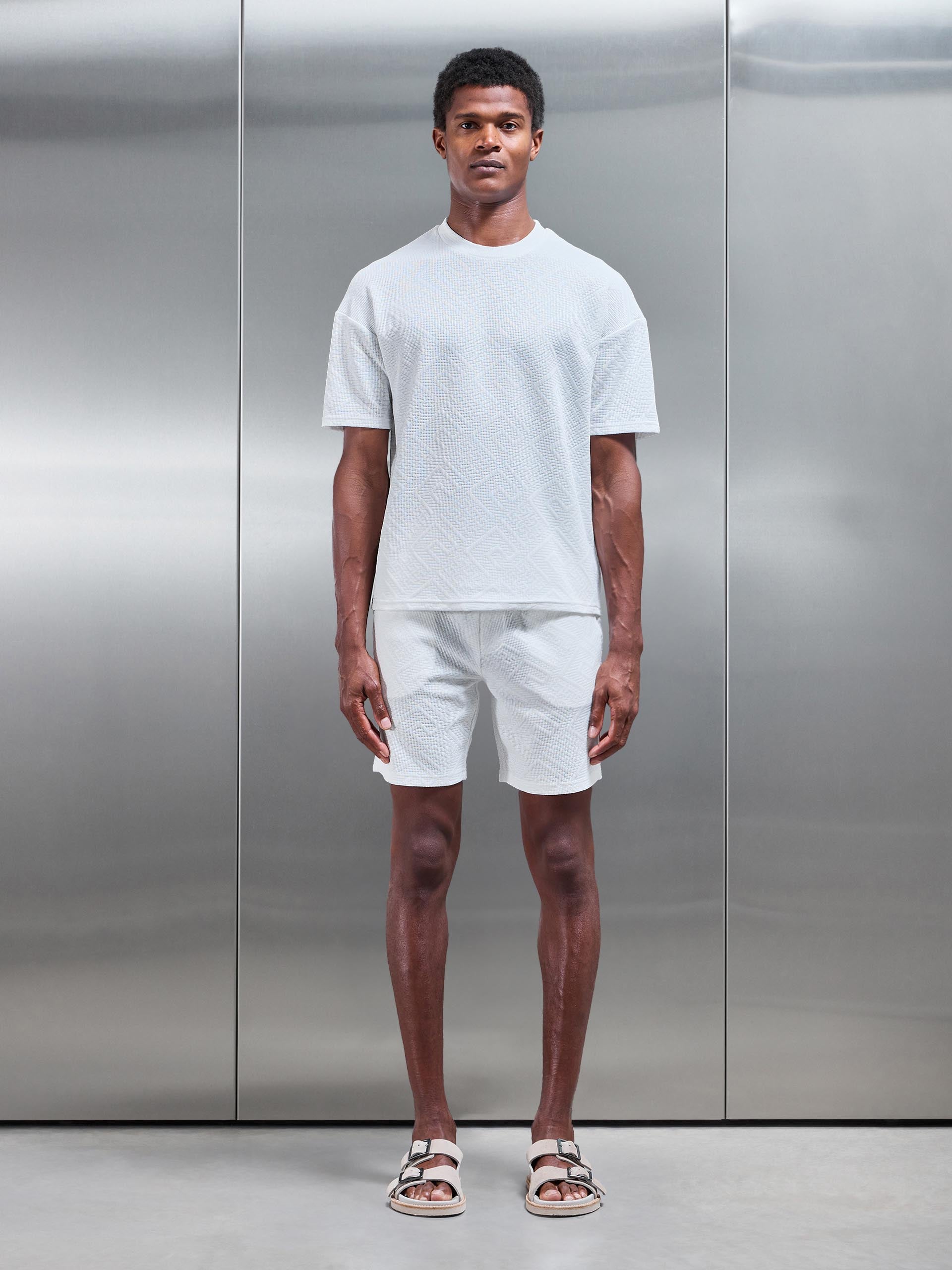 Aztec Relaxed T-Shirt in White