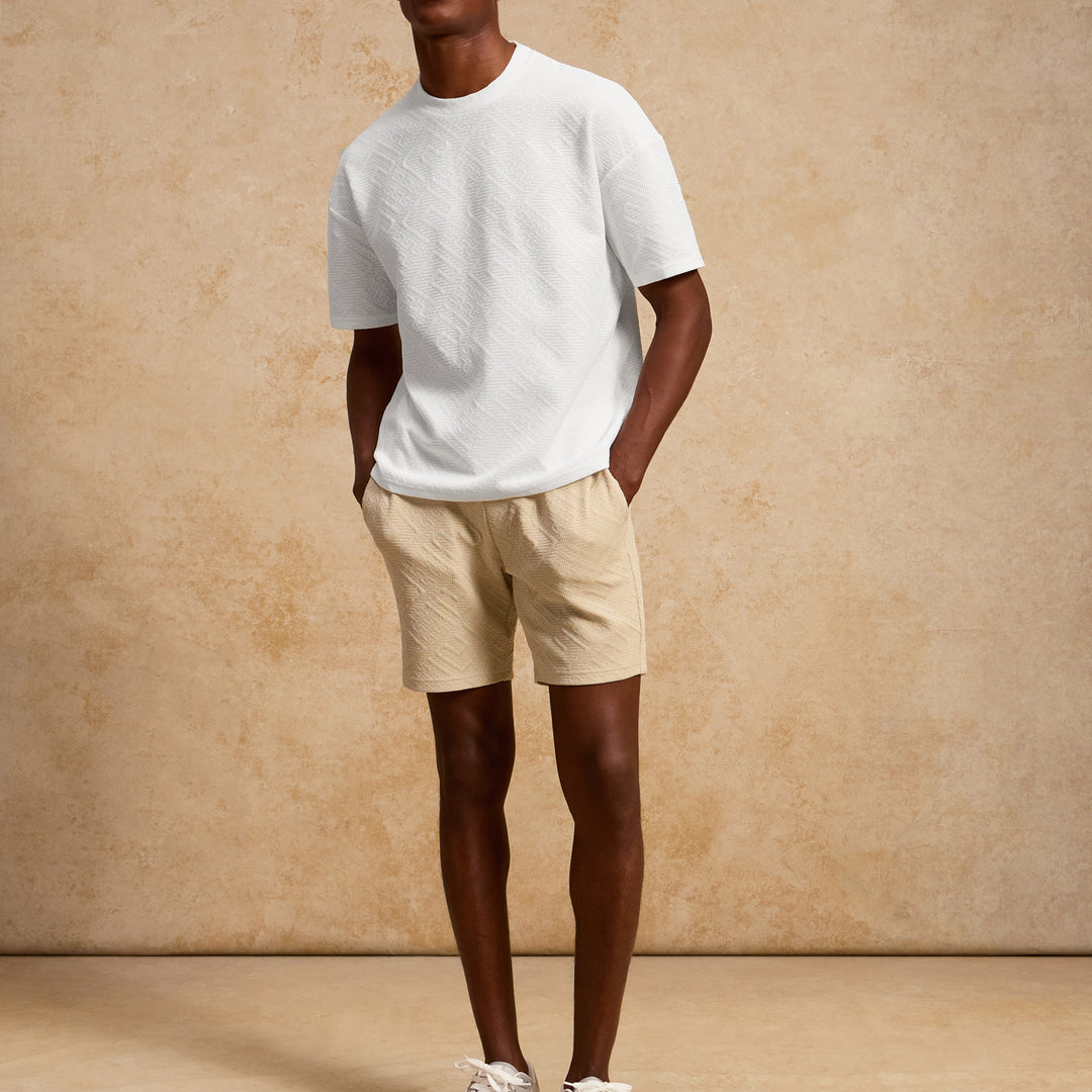 Aztec Relaxed T-Shirt in White