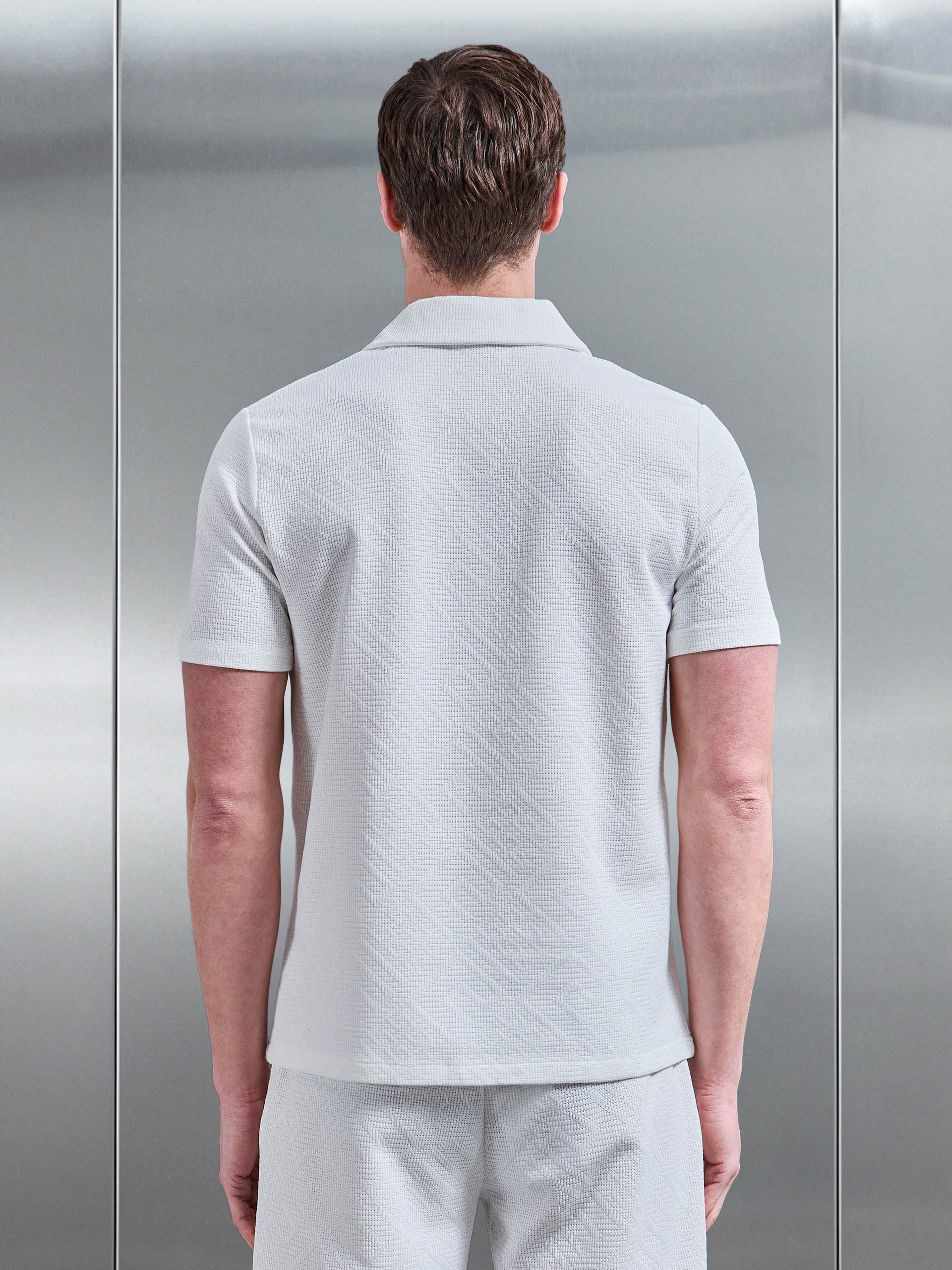 Aztec Revere Collar Shirt in White