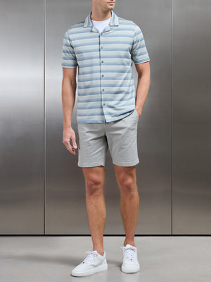 Aztec Revere Collar Shirt in Navy