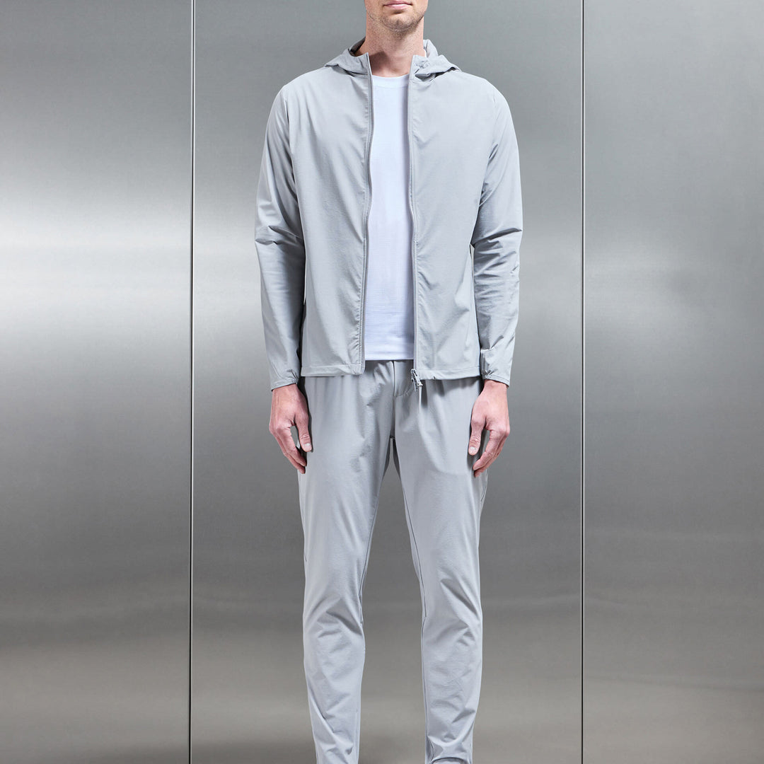 Active Technical Windbreaker in Mid Grey