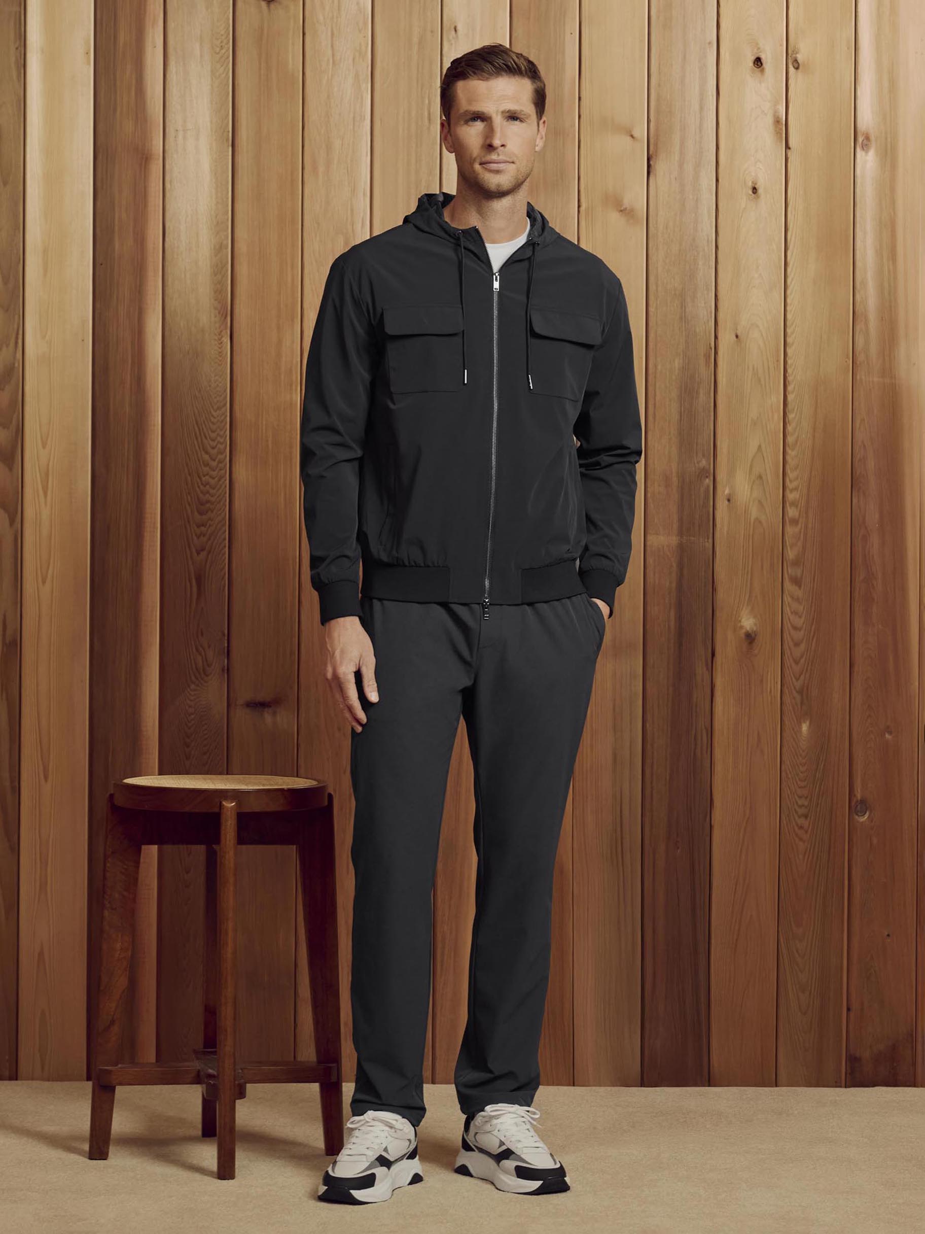 Shell Cargo Windbreaker in Black