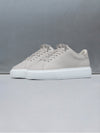 Basic Essential Leather Trainer in Stone