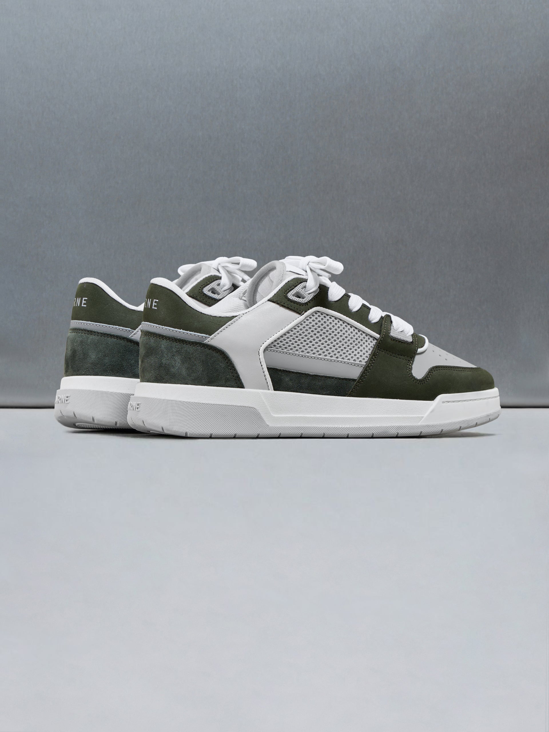 Basket Trainer in Grey Olive