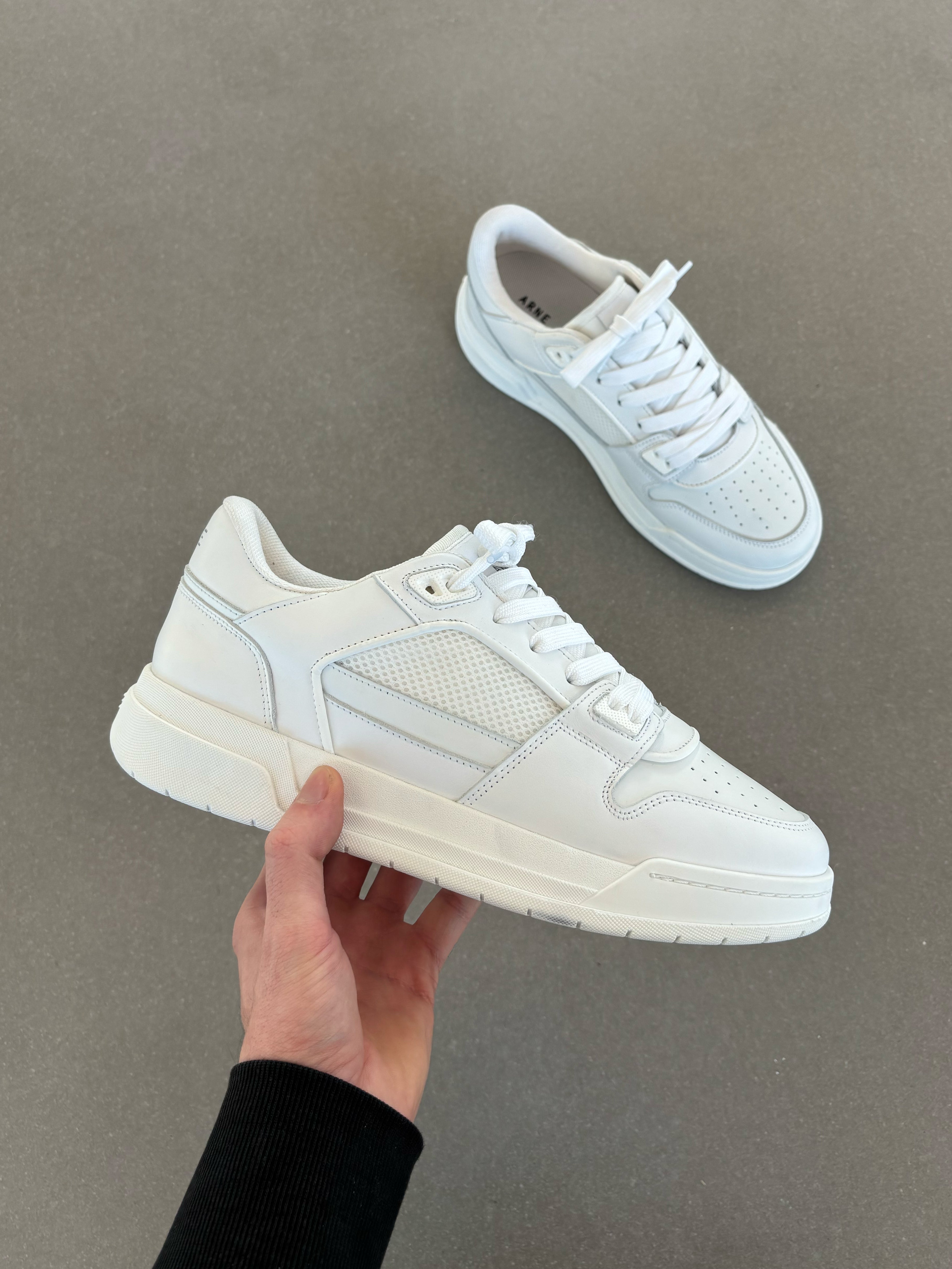 Basket Trainer in Triple White