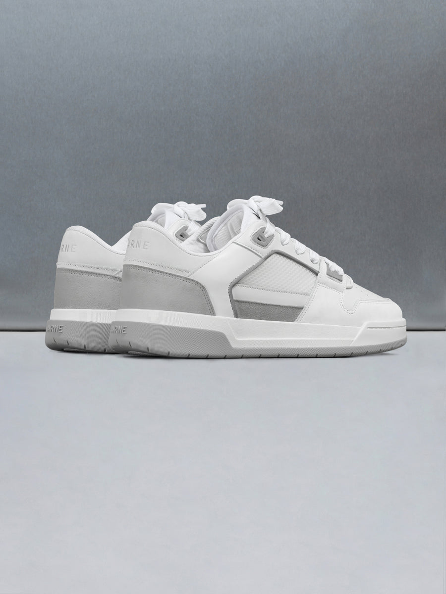 Basket Trainer in White Grey