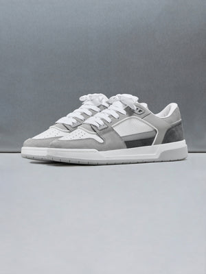 Basket Trainer in White Stone