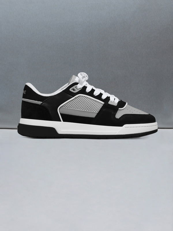 Basket Trainer in Grey Black