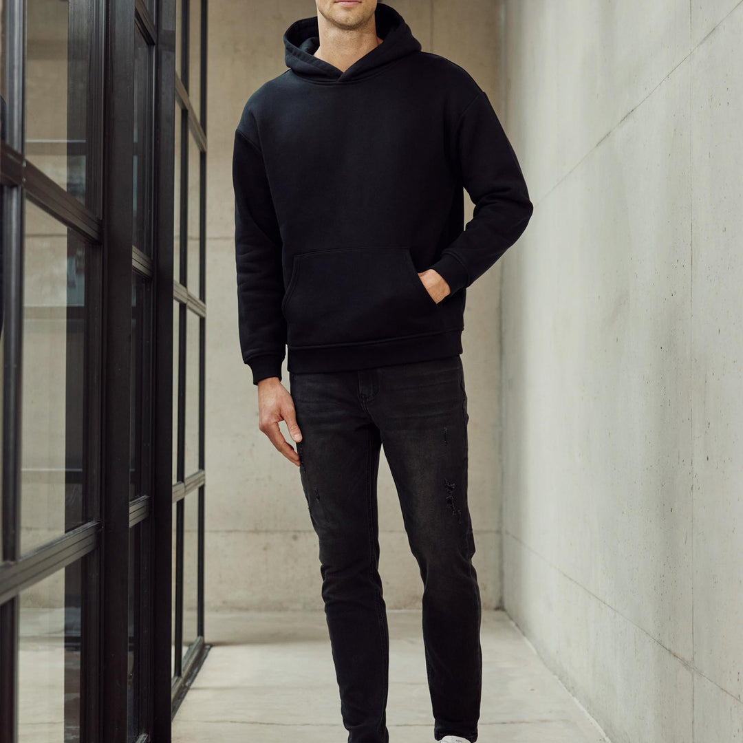 Slim Fit Denim Jeans in Black Wash