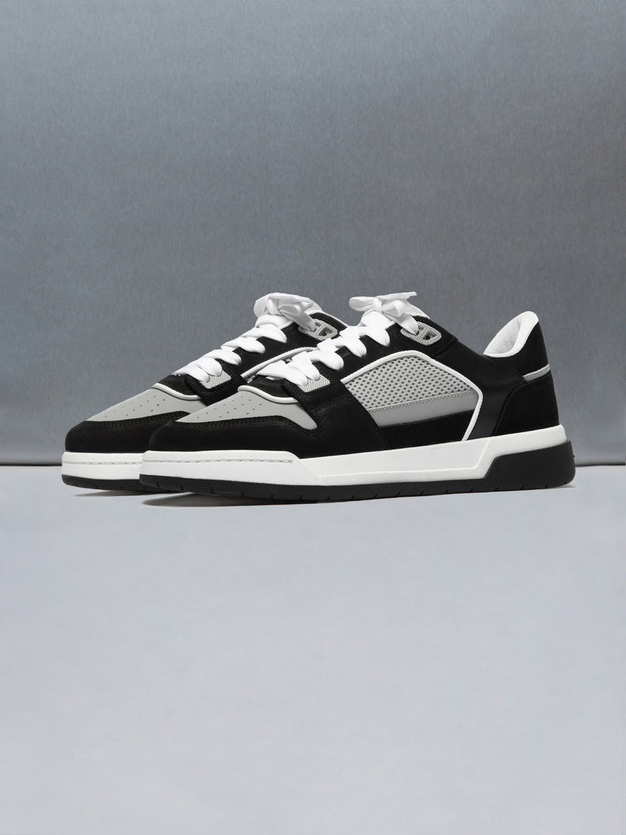 Basket Trainer in Grey Black