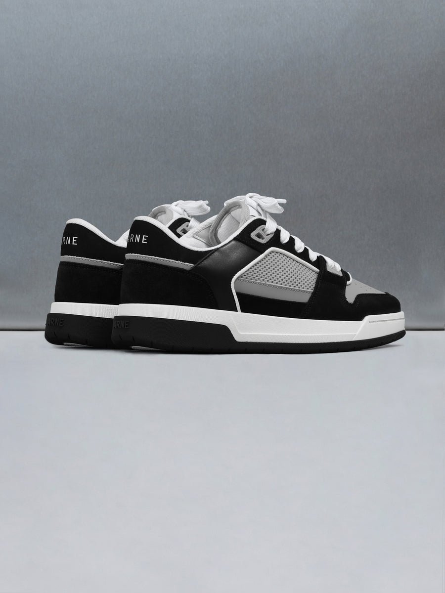 Basket Trainer in Grey Black