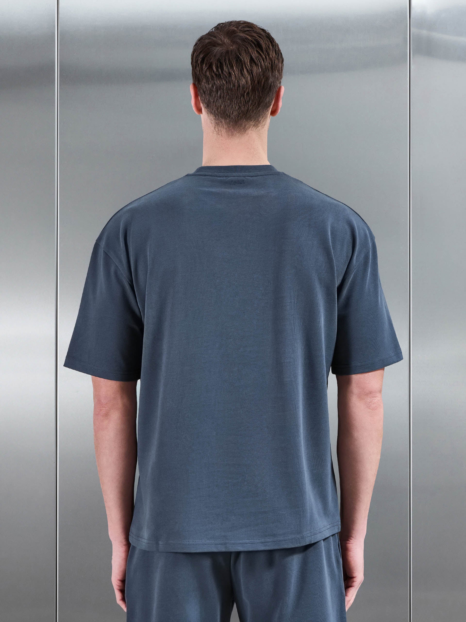 Brushed Relaxed T-Shirt in Slate Blue