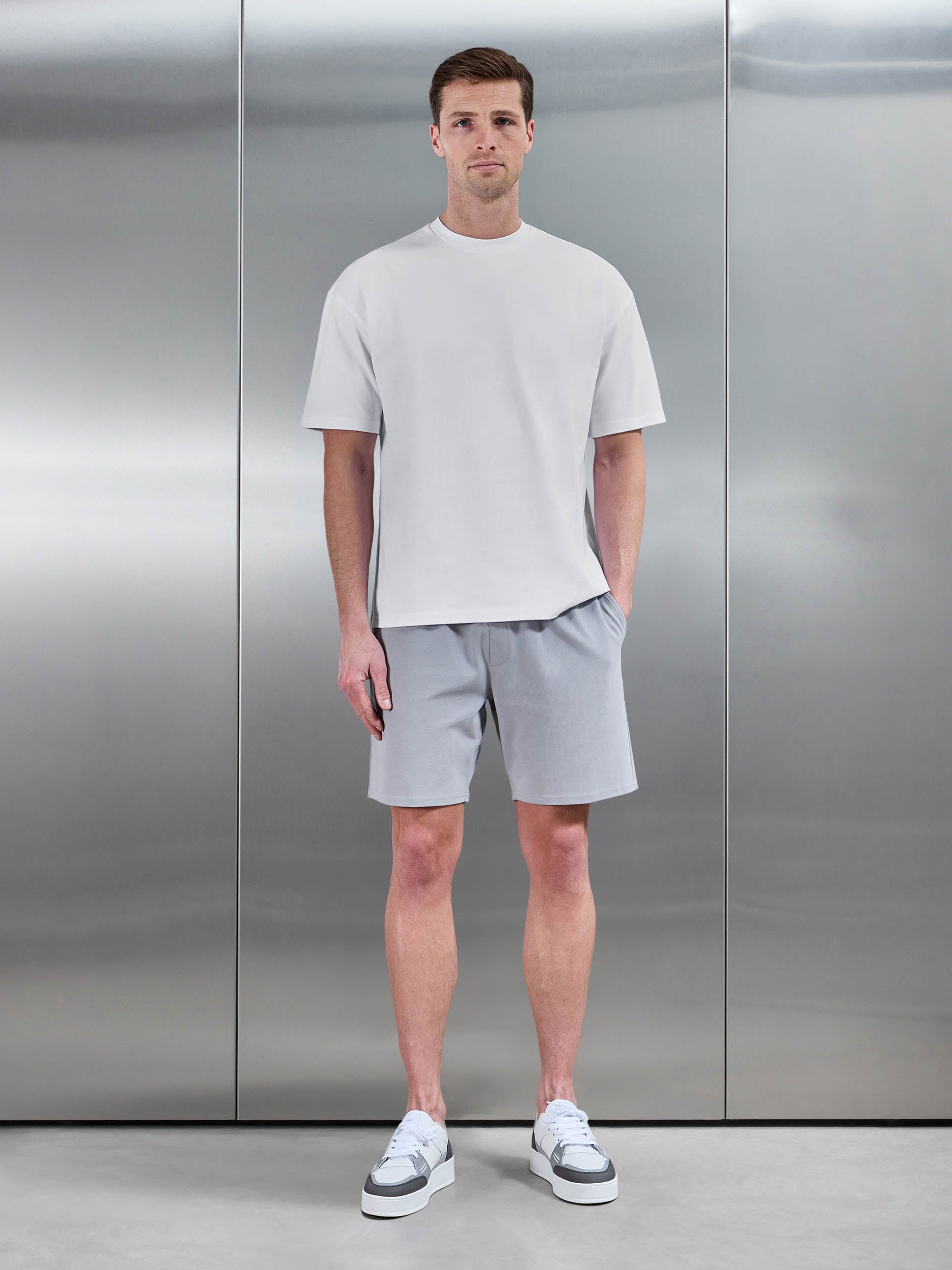 Brushed Relaxed T-Shirt in White