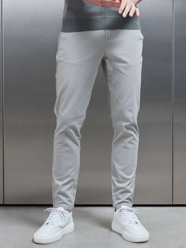 Mid Weight Tailored Chino Trouser in Stone